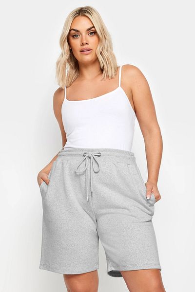 Stil Diva Pantaloni scurți de mărime mare, cu buzunare, cu talie, cu croiala relaxată 303205