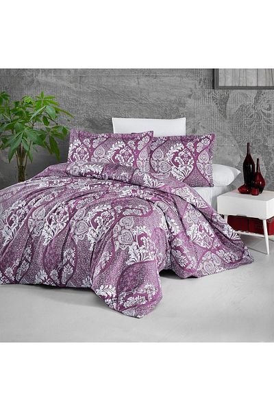Pucioasa Satin Clasy King Size Bed Linen (Giralda V1)