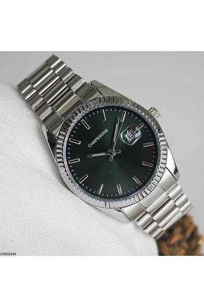 Chaperone Ch002494 Men's Wrist Watch with Steel Band