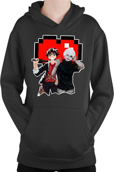 OEM UQ Holder Touta Kaneki Tokyo Ghoul Vampire Minecraft Kids Hoodie