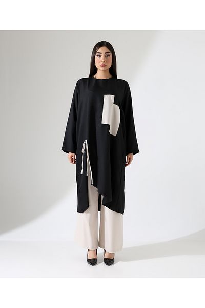 Fi'l Arz Fashion Front Gathered Sofia Linen Tunic Set