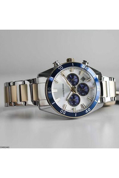 Chaperone Ch002465 Men's Wrist Watch with Steel Band