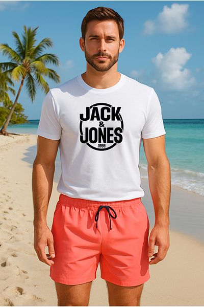 Jack & Jones Ανδρικό μαγιό Jack&Jones Regular Fit Hot Coral