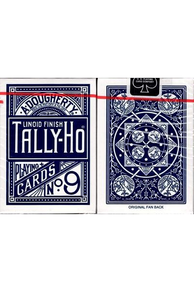 OyuncaklarÜlkesi Tally-Ho Fan Back Card Blue Blue Deck Playing Card Game Paper Cards