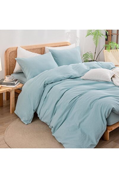 Sheri Home YENİ 100% Yıkanmış Pamuk Tek Kişilik Nevresim Seti(Yorgan Kılıfı+1...