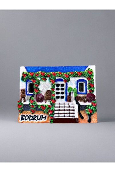 Mundy BODRUM Temalı Kabartmalı Polyester Magnet. 7cm x 5,5cm