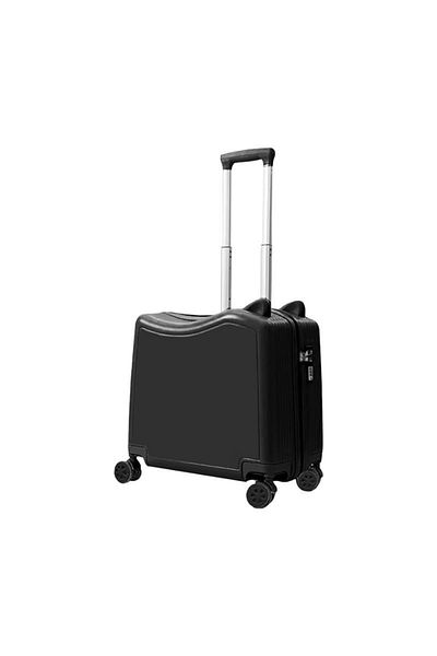 Tradeo Kids Travel Trolley Suitcase, Ride-On Luggage with Cat Ears Design, Security Lock, Mute Wheels