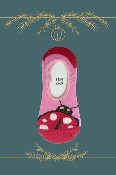 Esinti 5 Pairs of Girls' Ballerina Socks - Colorful Unisex Summer Thin Ballerina Socks
