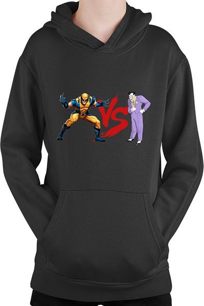 OEM Kids Hoodie Wolverine VS Joker Cartoon Costume