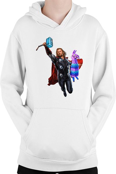 OEM Thor Fortnite Goat Colorful Jump Pet Beloved Favorite Animal Kids Hoodie
