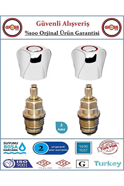 ŞENPRES Faucet Cover Set - 100% Solid Brass - Sealed - Original - 2 Pieces