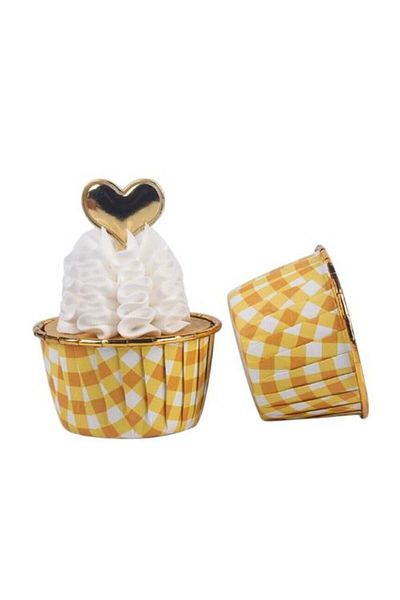 Pastaland Cupcake/Muffin/Suffle Cake Capsule Orange Patterned 50 Liters