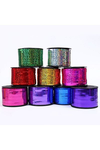 BerSel Butik Fuchsia Color Extra Metallic Metallized Raffia Rope 90 Meters
