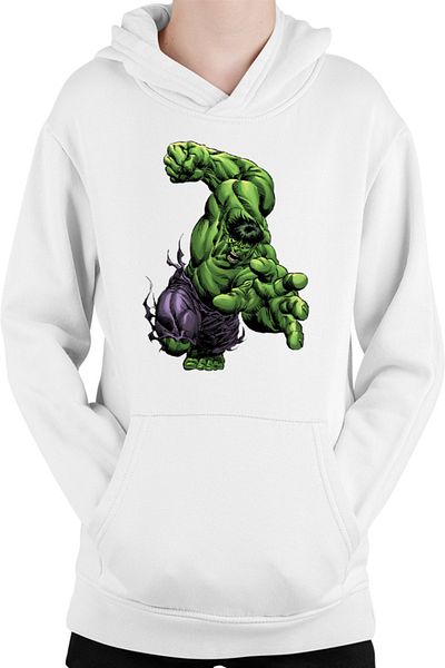 OEM Hulk Illustration Help Comic Book Animation Movie Kids Hoodie
