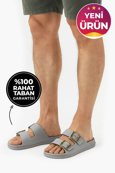 Beınsteps Men's Slippers Eva Comfortable Sole Beach Bathroom Daily Men's Slippers