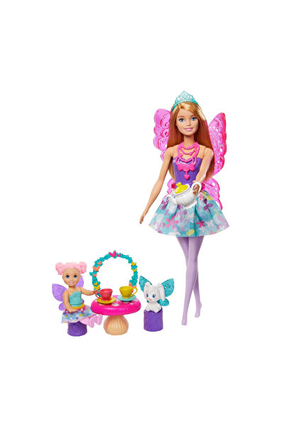 Barbie Dreamtopia Prenses Bebek ve Aksesuarları Oyun Setleri, Çay Partisi, Pe...
