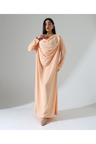 Fi'l Arz Fashion Degaje Collar Long Evening Dress