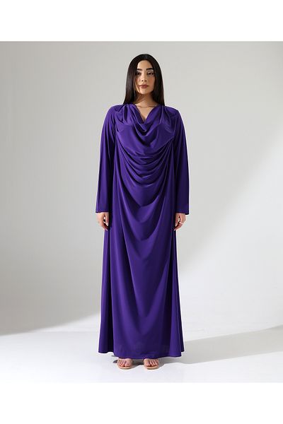 Fi'l Arz Fashion Degaje Collar Long Evening Dress