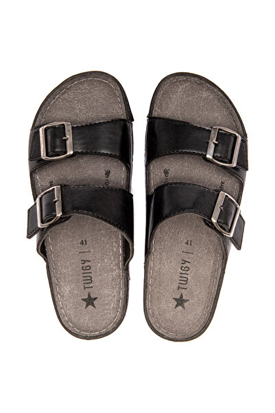 Twigy Olive Erkek Terlik Siyah 40/45