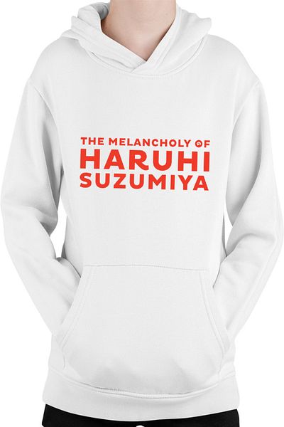 OEM Children's Hoodie Haruhi Suzumiya Logo Anime Weeb Cosplay Figure