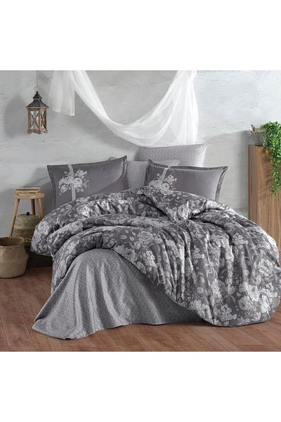 Pucioasa Satin Clasy King Size Bed Linen (Monica V2)