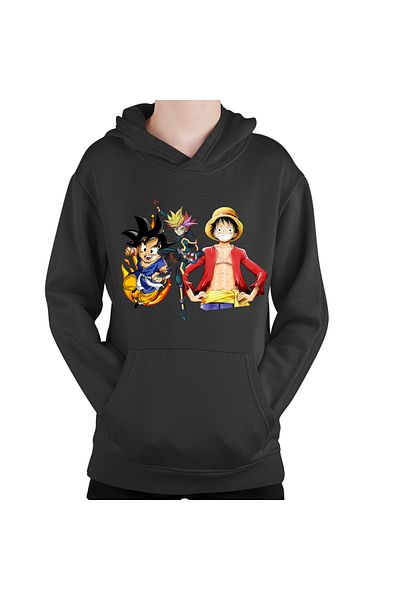 OEM Hanorac copii Yu Gi Oh Songoku One Piece Yugi Mutou Desene