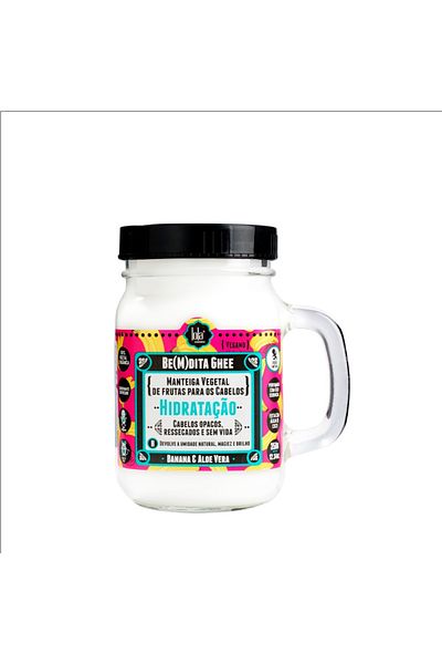 Lola Cosmetics Mască de păr intens hidratantă Bemdita Ghee Lola Cosmetics cu banană și aloe vera, 350 g