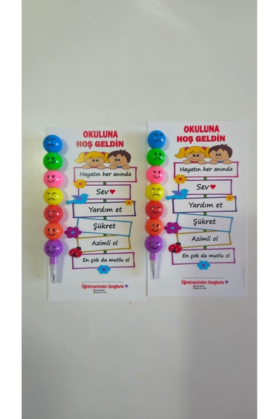 SOFT 25 Adet Okuluna Hoşgeldin Temalı Yumurtlayan kurşun kalem