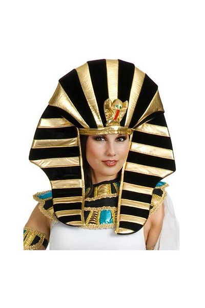 CONAHOME Egyptian Tutankamon Hat with Cobra Snake Figure
