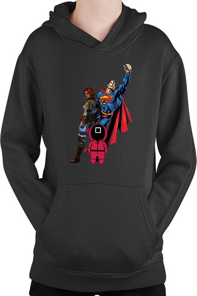 OEM Children's hoodie Squid Game Superman Witcher Triss Superpowers