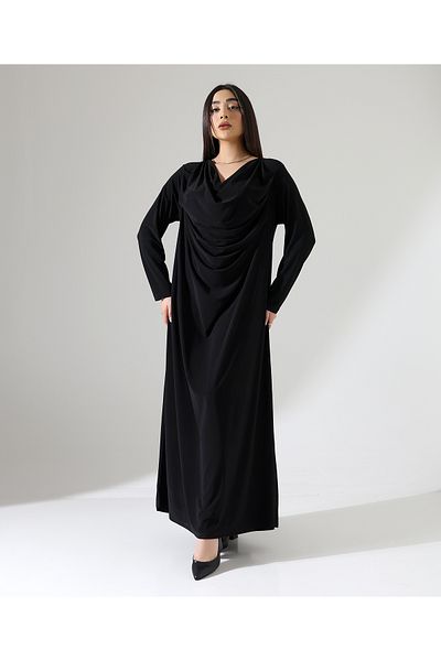 Fi'l Arz Fashion Degaje Collar Long Evening Dress