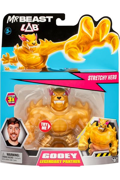 Moose Toys MrBeast Lab W1 Stretchy Hero Legendary Panther