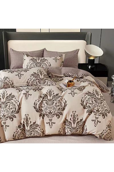 Pucioasa Printed Percale Bed Linen (Prc138) - King Size 6 Pieces