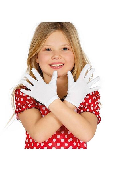 CONAHOME White Color Children's Lycra Pandomim Gloves