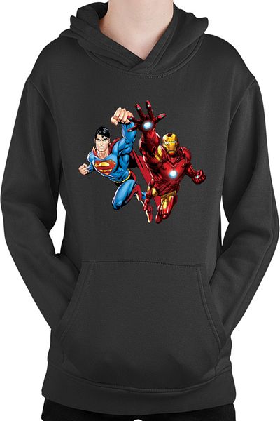 OEM Children's sweatshirt Ironman Superman Power Suit Marvel Comics