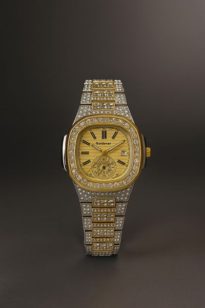 Goldpower Luxury Women's Wristwatch with Stone Calendar