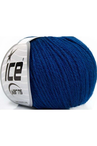 Ice yarns 6×50 جرام. خيوط ميرينو دي كيه أكريليك، صوف ميرينو أزرق داكن، للشتاء...