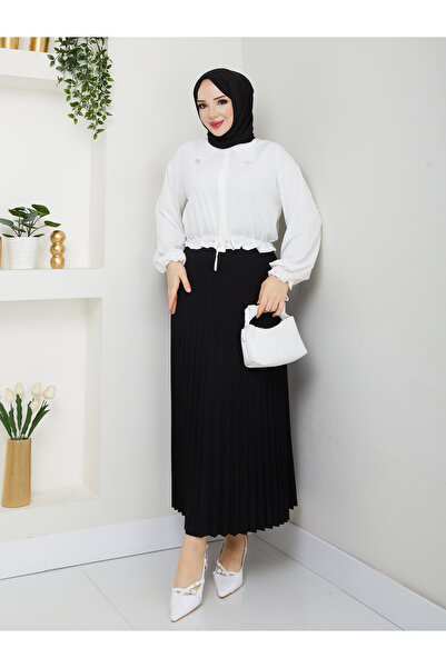 BRM İnce pileli Scuba Mevlana Etek