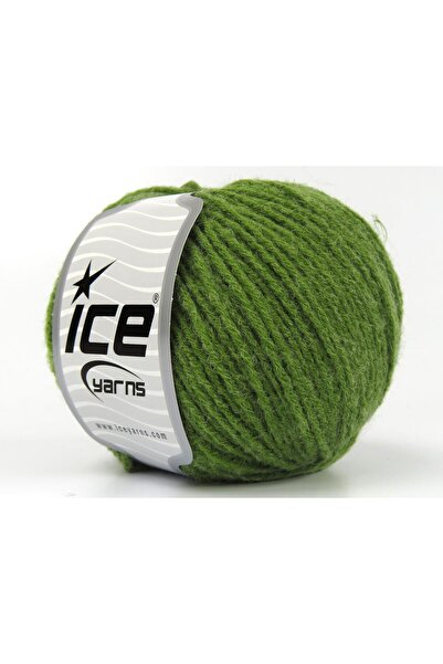 Ice yarns 8x50 جرام. خيوط بامبينو ميرينو أكريليك، صوف ميرينو أخضر عشبي، للشتا...
