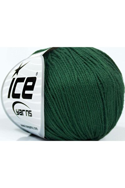 Ice yarns 8x50 جرام. بيبي كوتون - أخضر داكن، خيوط صيفية، قطن، 100% قطن، مضاد ...