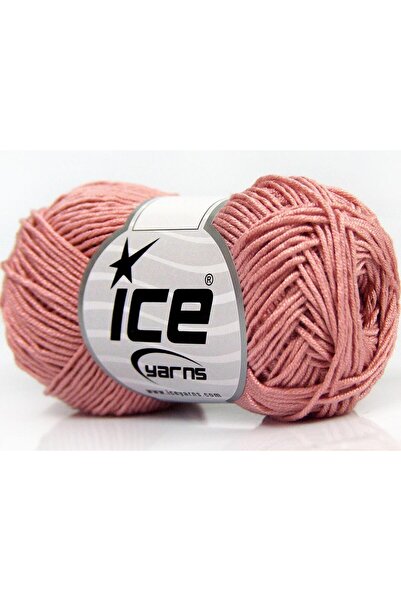 Ice yarns 8x50 جرام. خيوط أكريليك من الخيزران للأطفال، لون وردي فاتح، خيوط صي...