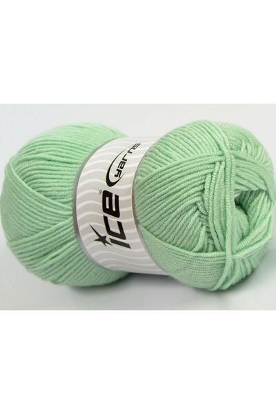 Ice yarns (4 قطع 100 جرام) بيبي بيو 4 عبوات أخضر نعناعي