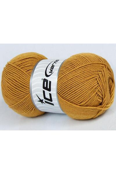Ice yarns (4 قطع 100 جرام) عبوة من 4 قطع من ماي بيبي باللون الذهبي الداكن