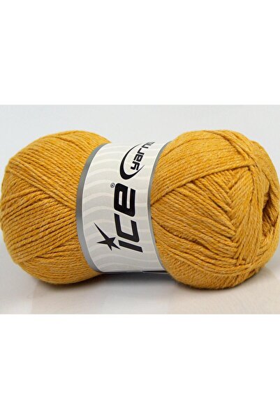 Ice yarns مجموعة من 4 خيوط من خيوط الجليد بامبو بيبي (60% خيزران) باللون الذه...