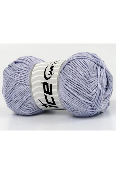 Ice yarns 4x100 جرام. بيبي سيلكي بامبو، قطن أرجواني فاتح للأطفال، خيوط صيفية،...