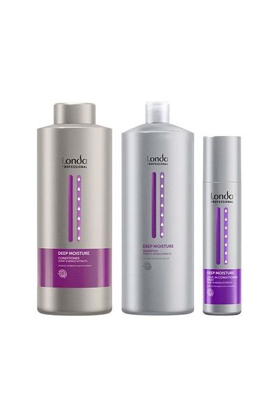 Londa Professional Set hidratare profundă – Șampon 1000ml Balsam 1000ml Spray fără clătire 250ml