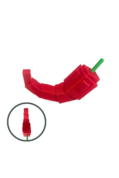 Lulu's Prints Figurina fruct Pepper din Grow a Garden, Roblox, multicolor, plastic, printat 3D, 75x45x20 mm