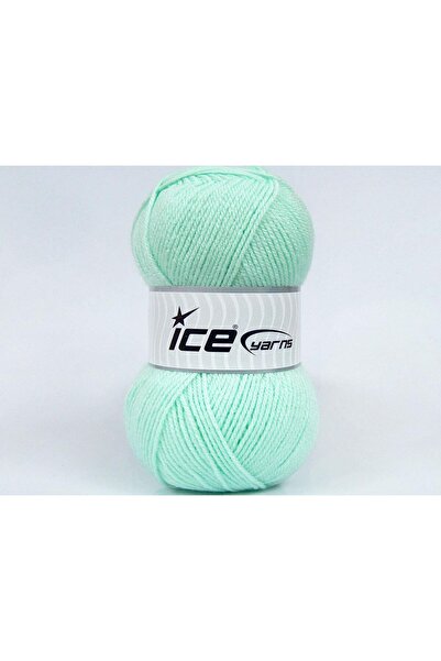Ice yarns 4x100 جرام. خيوط أكريليك GONCA باللون الأخضر النعناعي للشتاء، خيوط ...