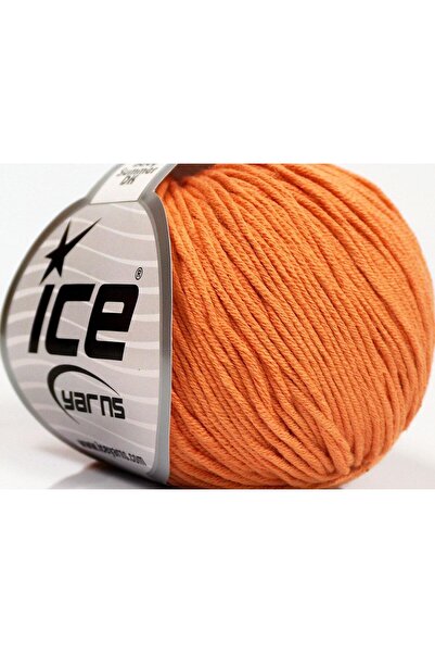 Ice yarns 8x50 جرام. خيوط صيفية للأطفال من القطن والأكريليك باللون البرتقالي ...
