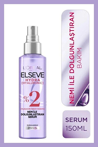 ELSEVE Hydra [hyaluronic] Nem Dolduran Şampuan 390 Ml Ve Nem Ile Dolgunlaştıran Serum 150ml